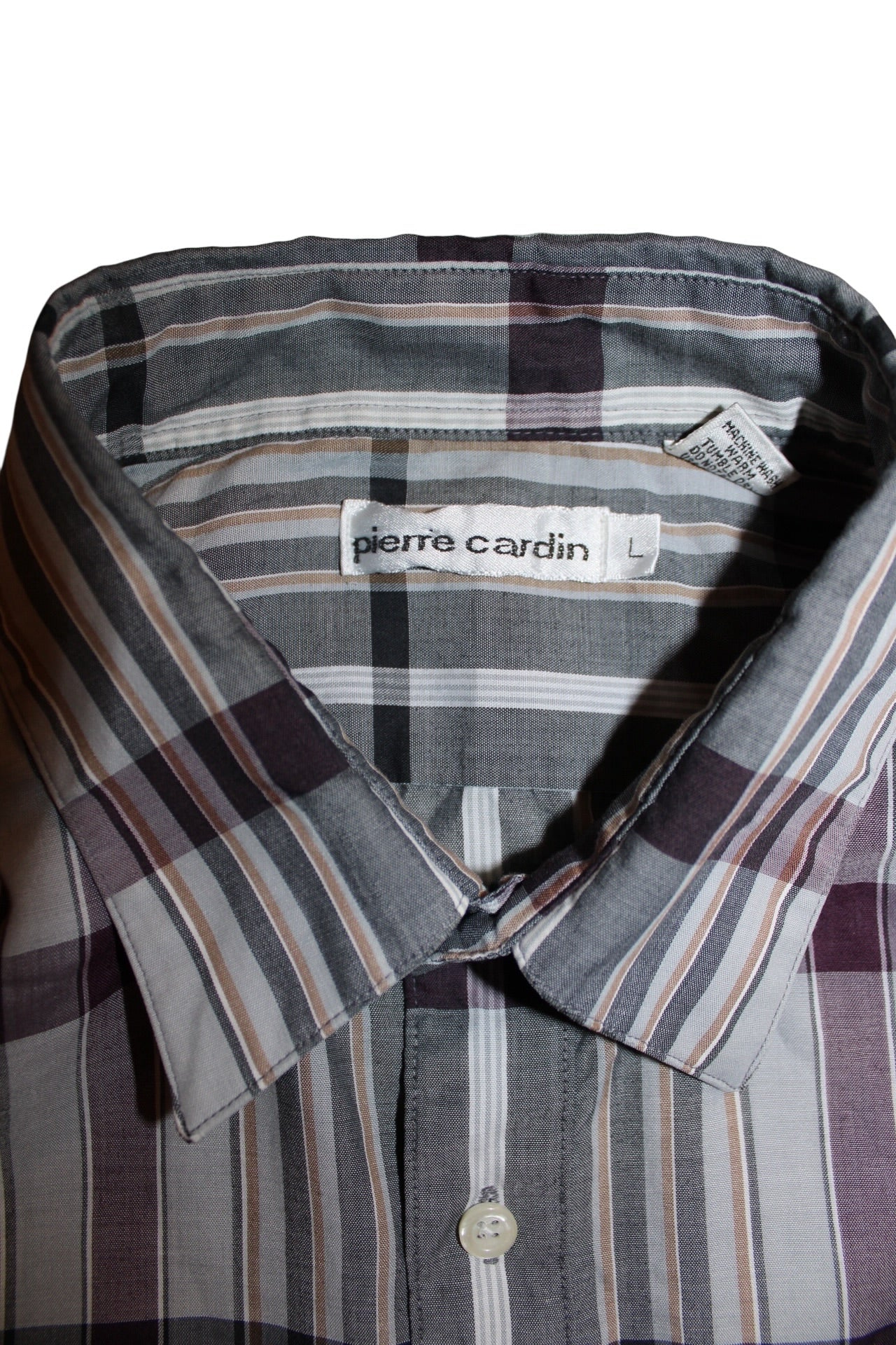 Pierre Cardin Plaid Shirt (Size L)