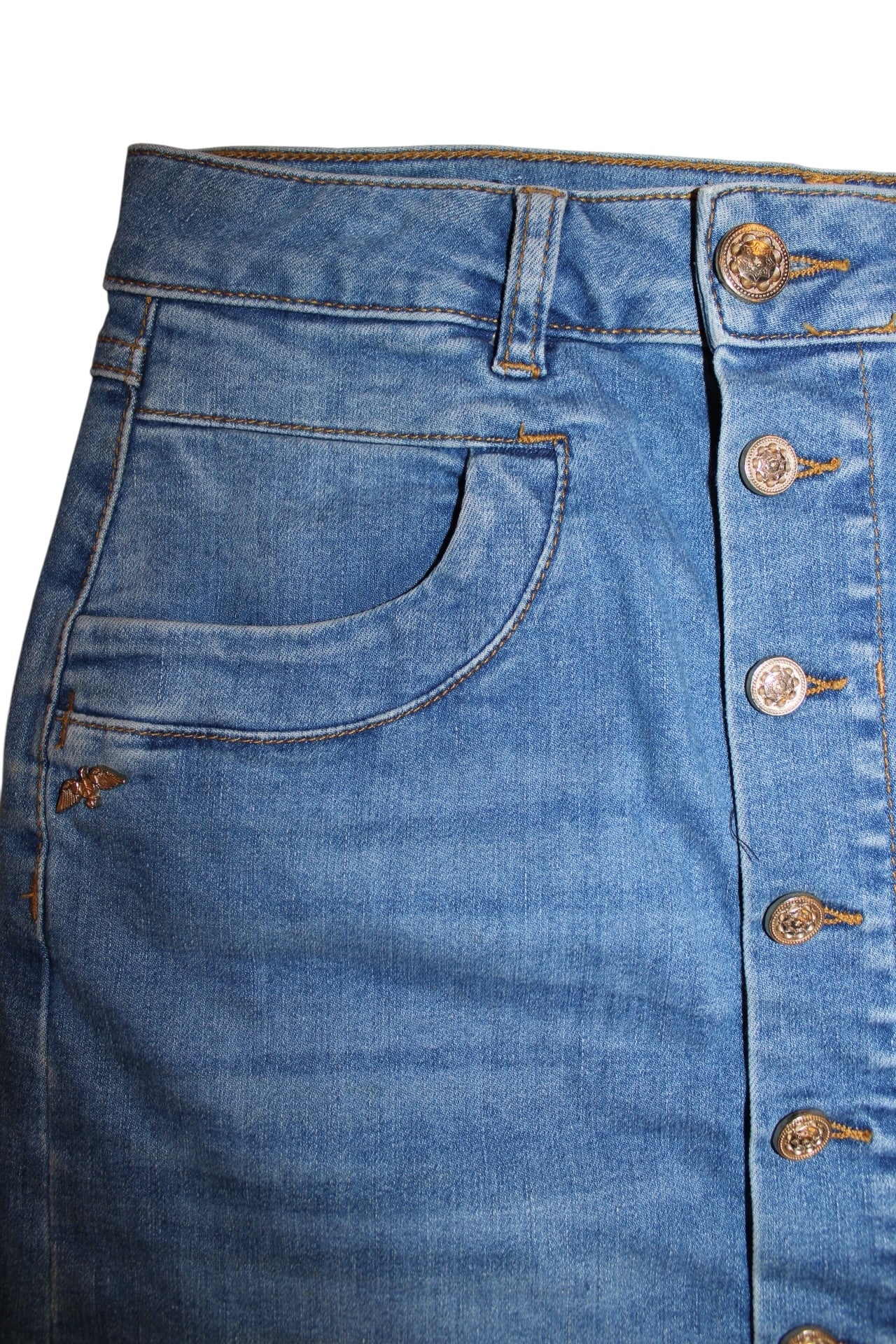 Mos Mosh Denim Skirt (W28)