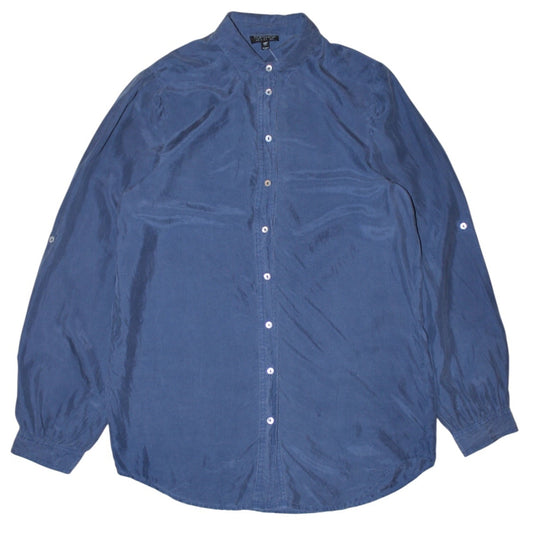 Topshop Silk Long Sleeve Shirt ( Size S )