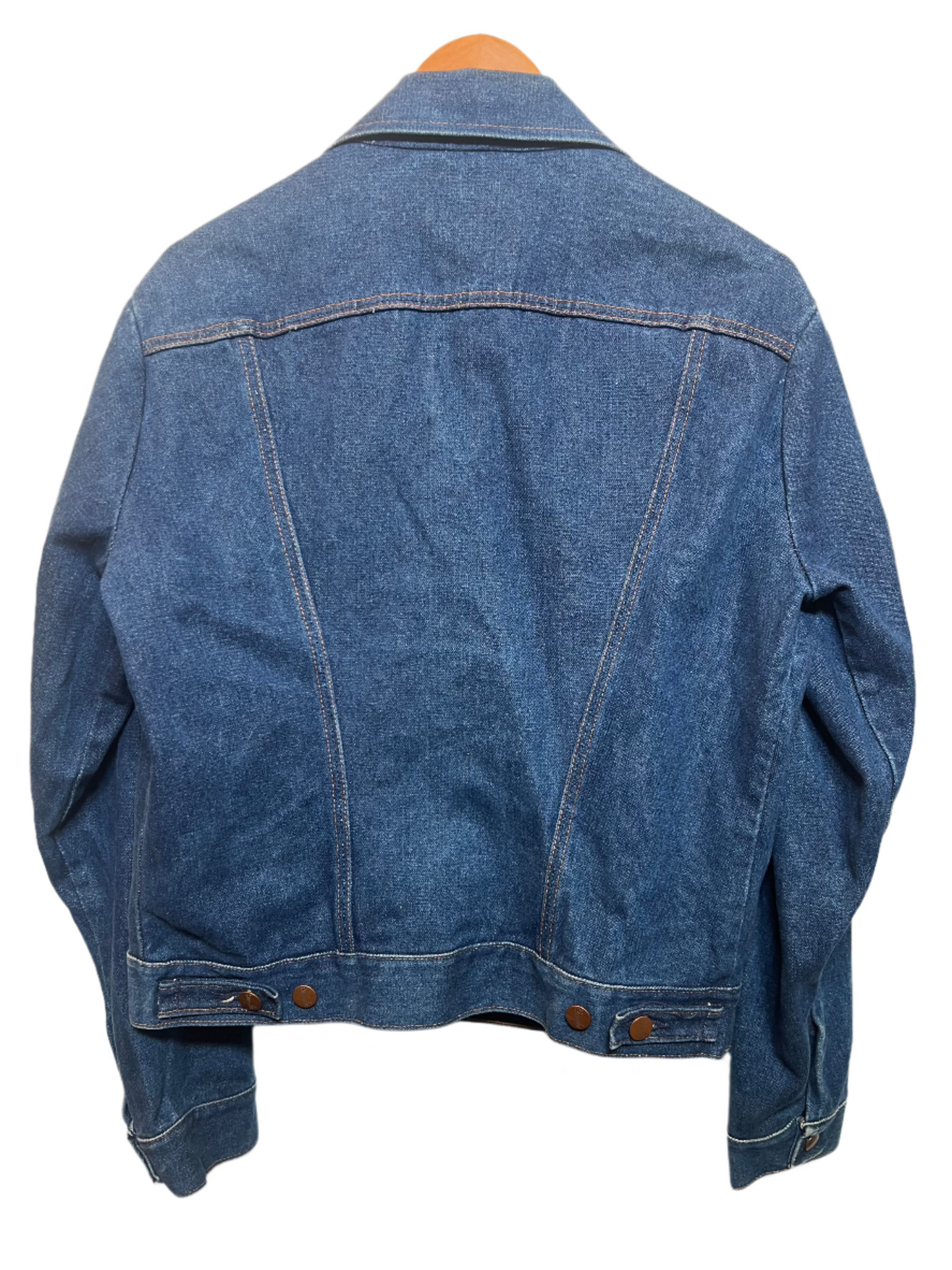 Wrangler Dark Blue Mens Denim Jacket (Size L)