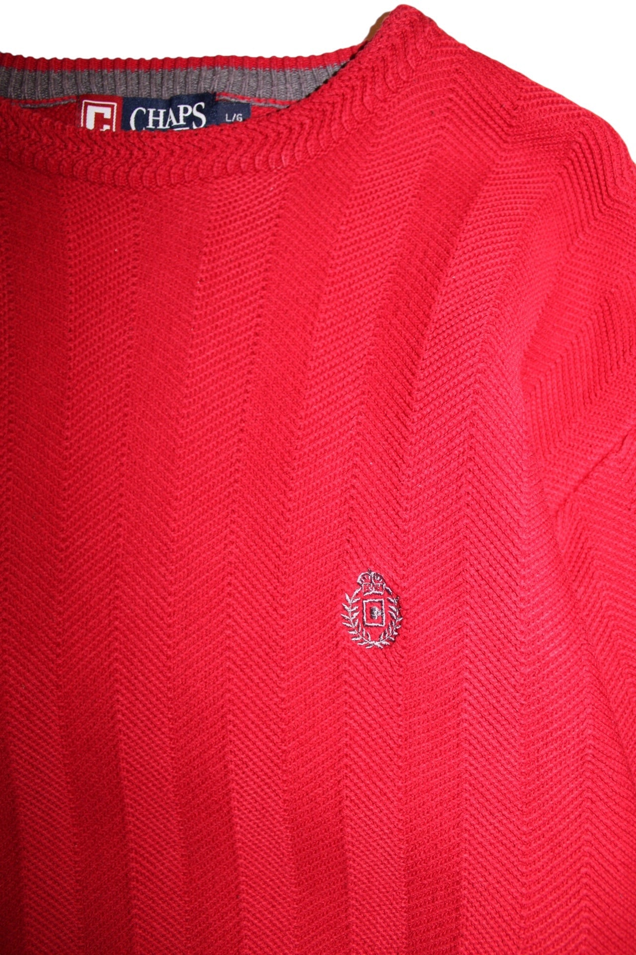 Chaps Knitted Sweater (Size L)