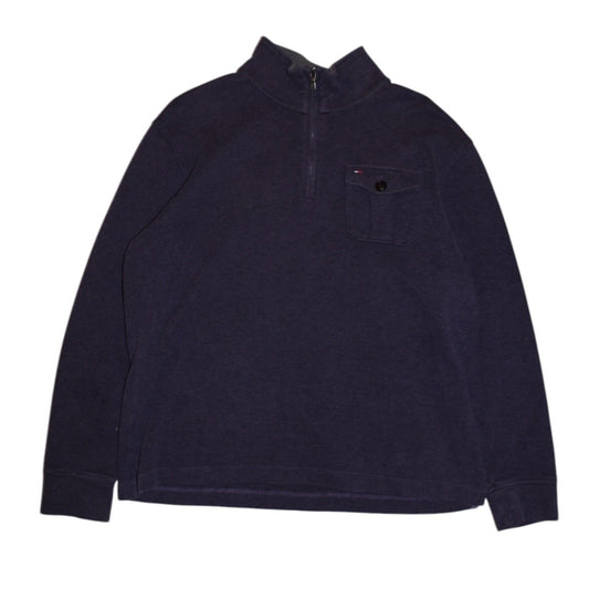 Tommy Hilfiger Purple Quarter Zip (Size L)