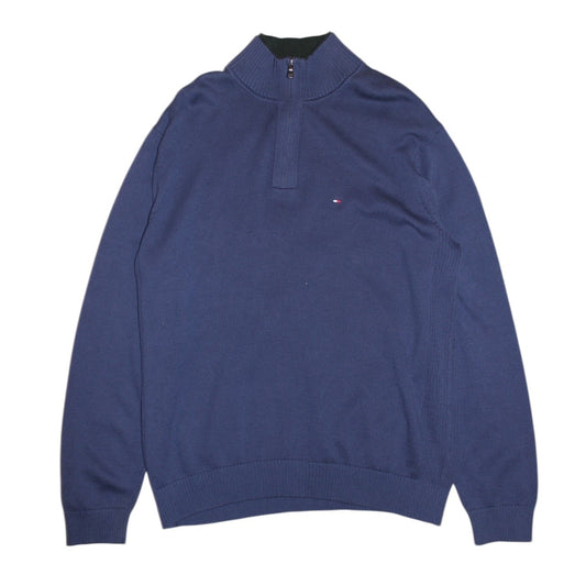 Tommy Hilfiger Blue Quarter Zip (Size XL)