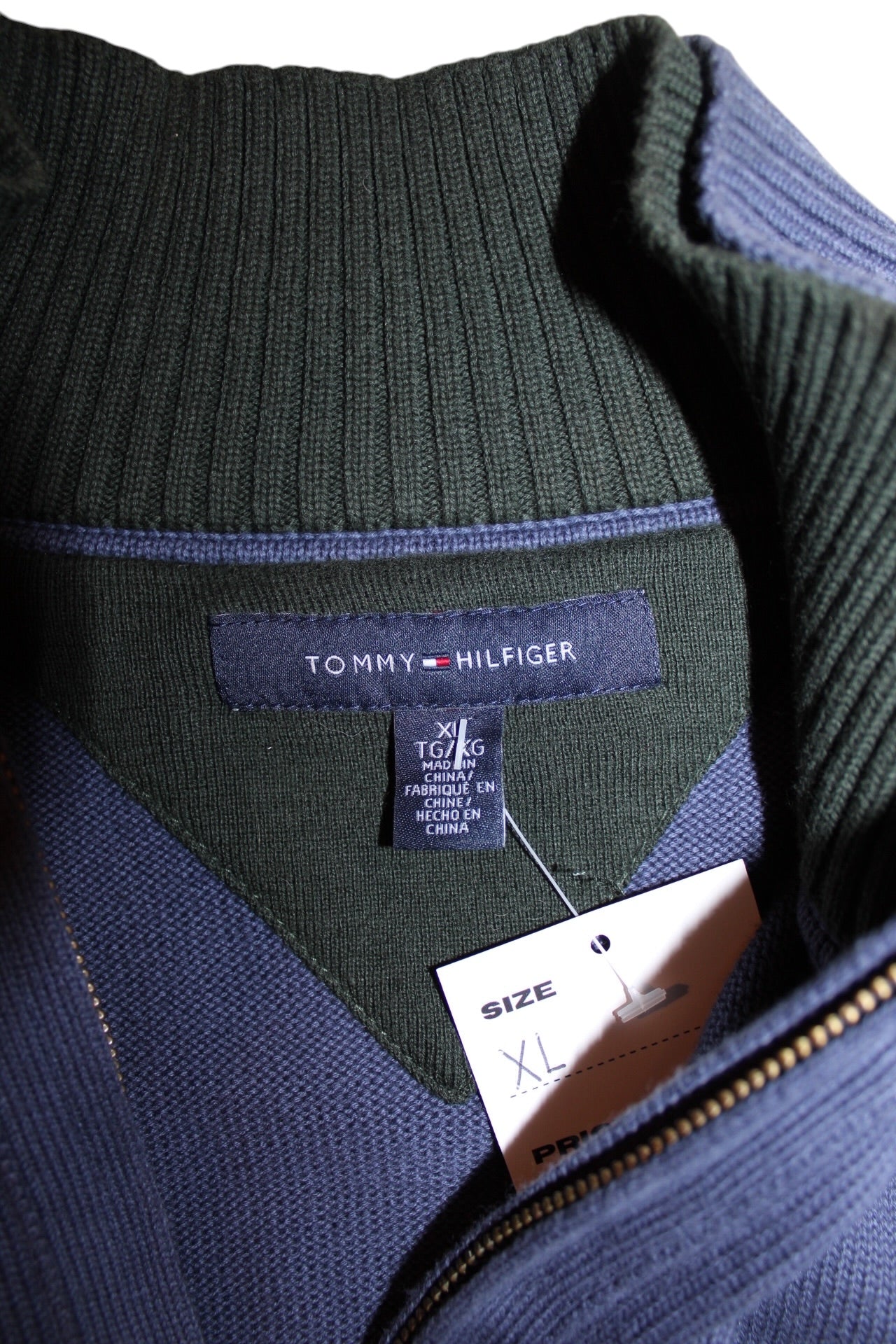 Tommy Hilfiger Blue Quarter Zip (Size XL)
