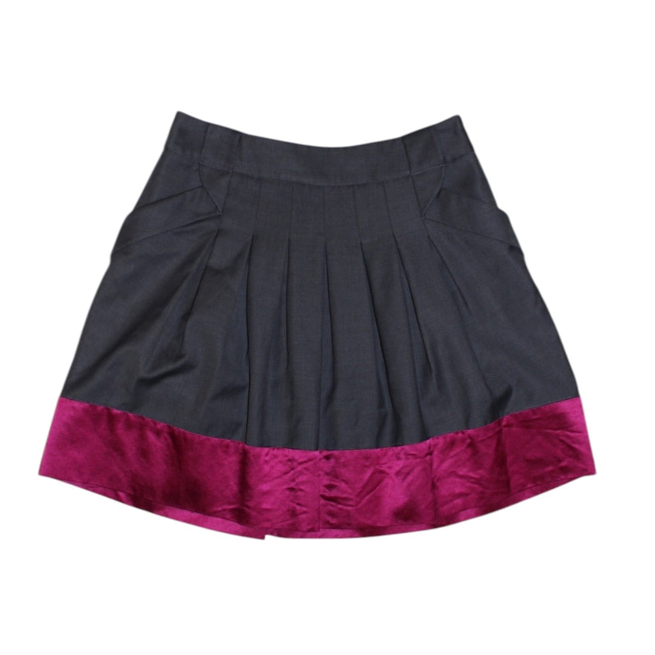 Ted Baker Women’s Grey Pink Pleated Skirt (Size M)