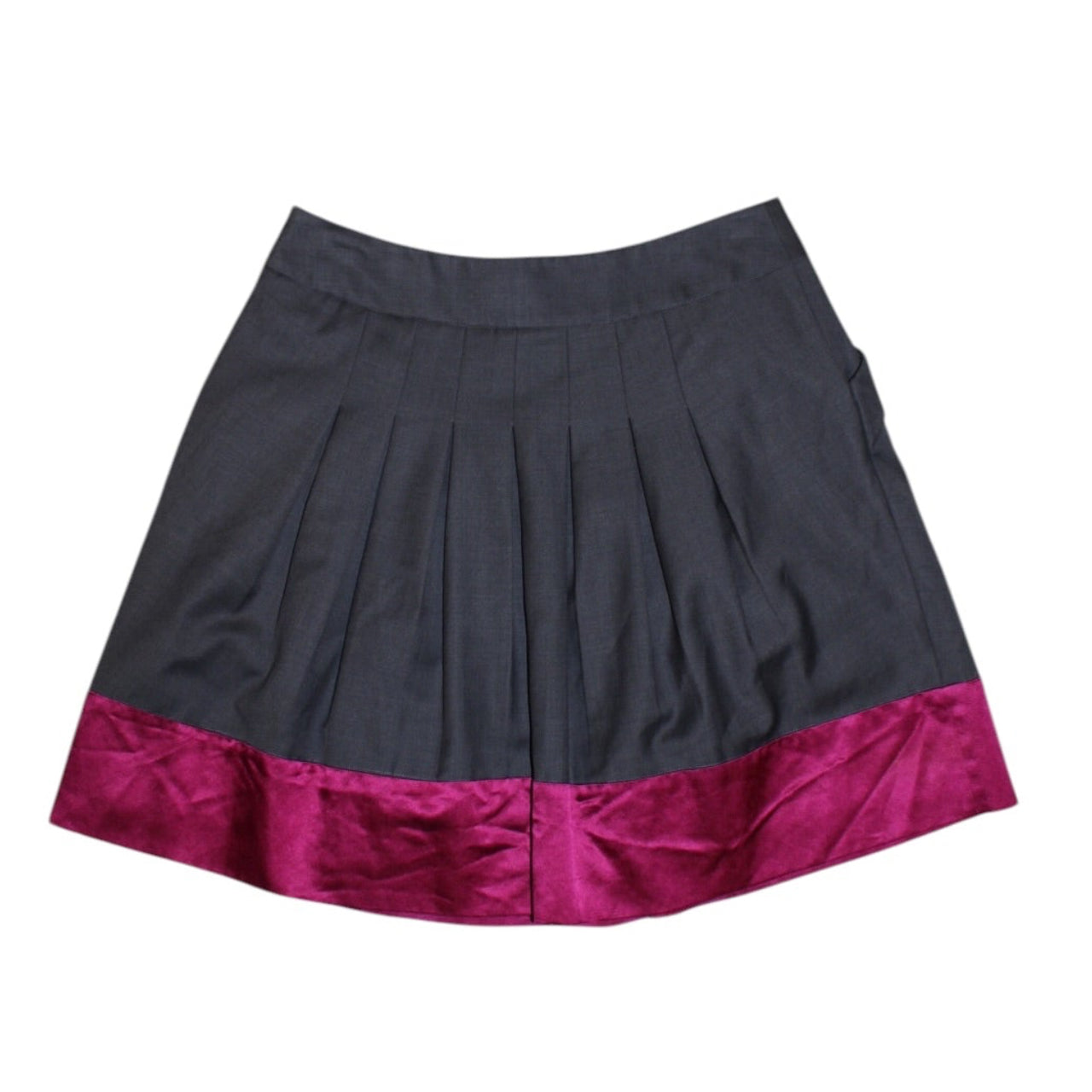 Ted Baker Women’s Grey Pink Pleated Skirt (Size M)