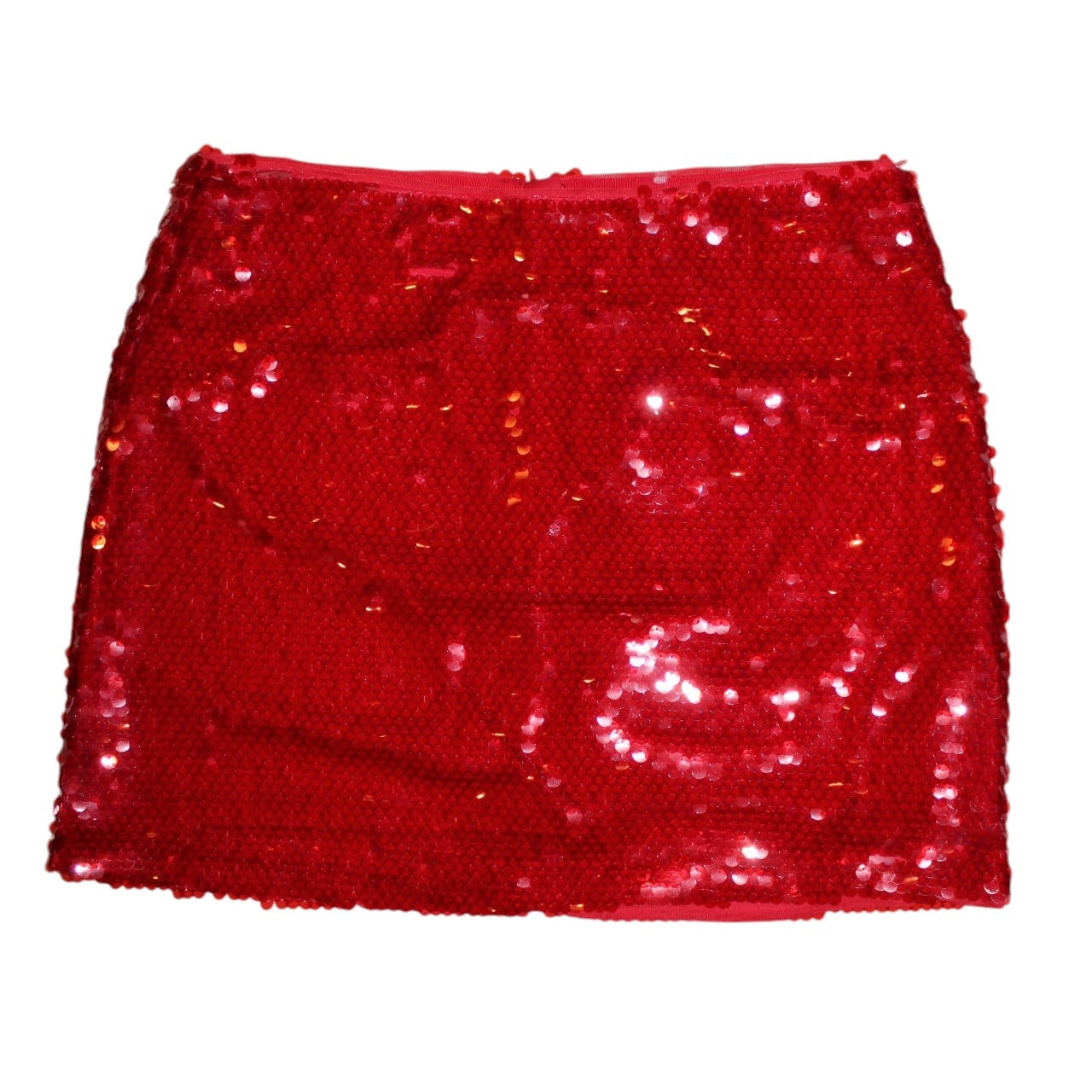 M&S Red Sequin Skirt (Size XL)