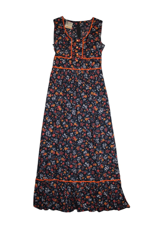 Harem Vintage Boho Floral Dress (Size S)