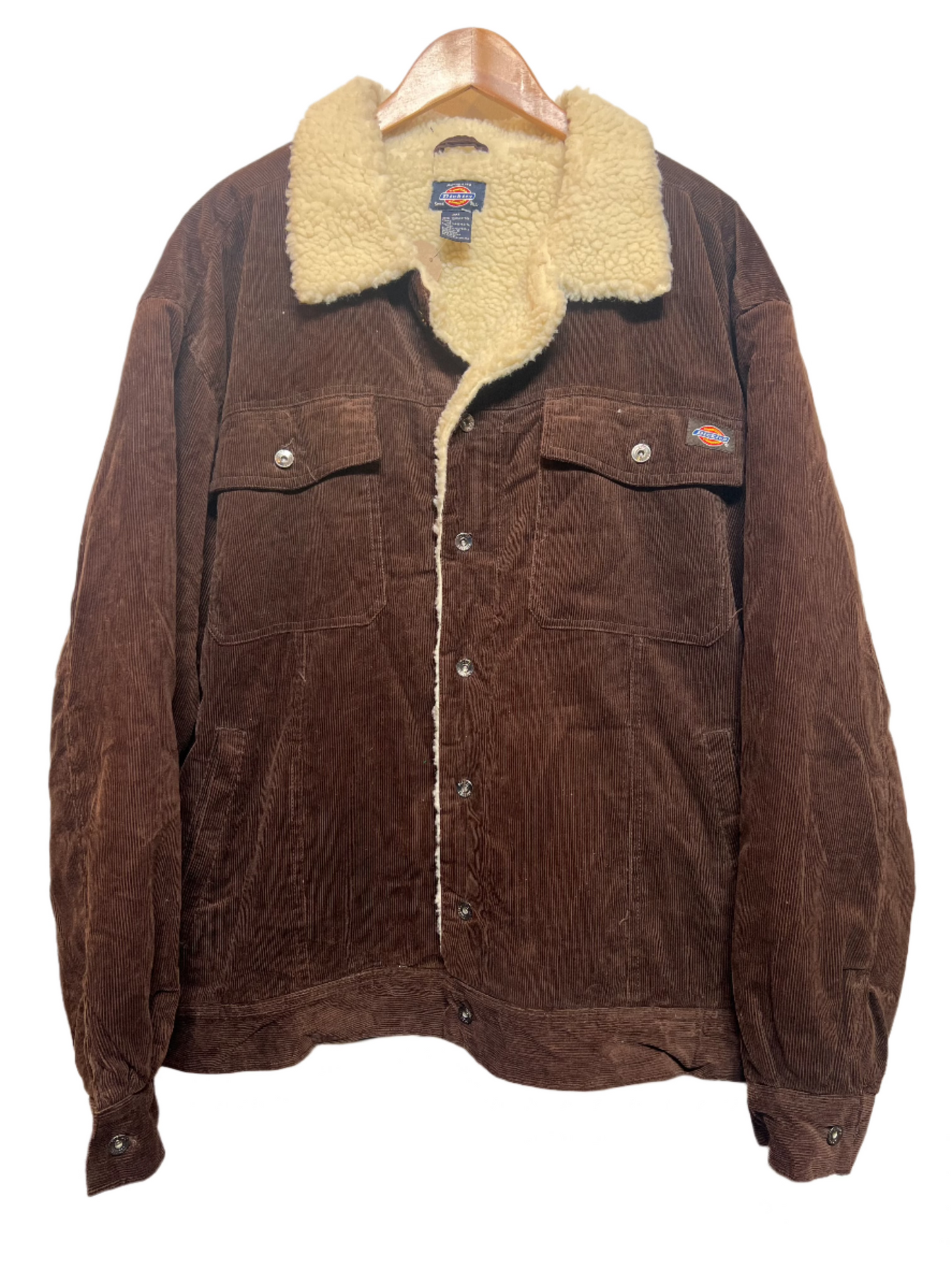 Dickies Brown Sherpa Trucker Jacket (Size XL)