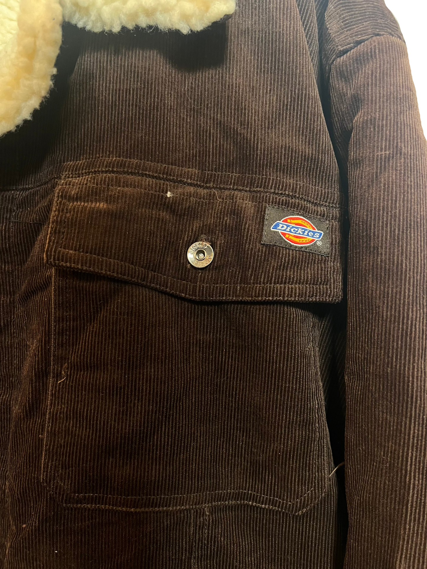 Dickies Brown Sherpa Trucker Jacket (Size XL)