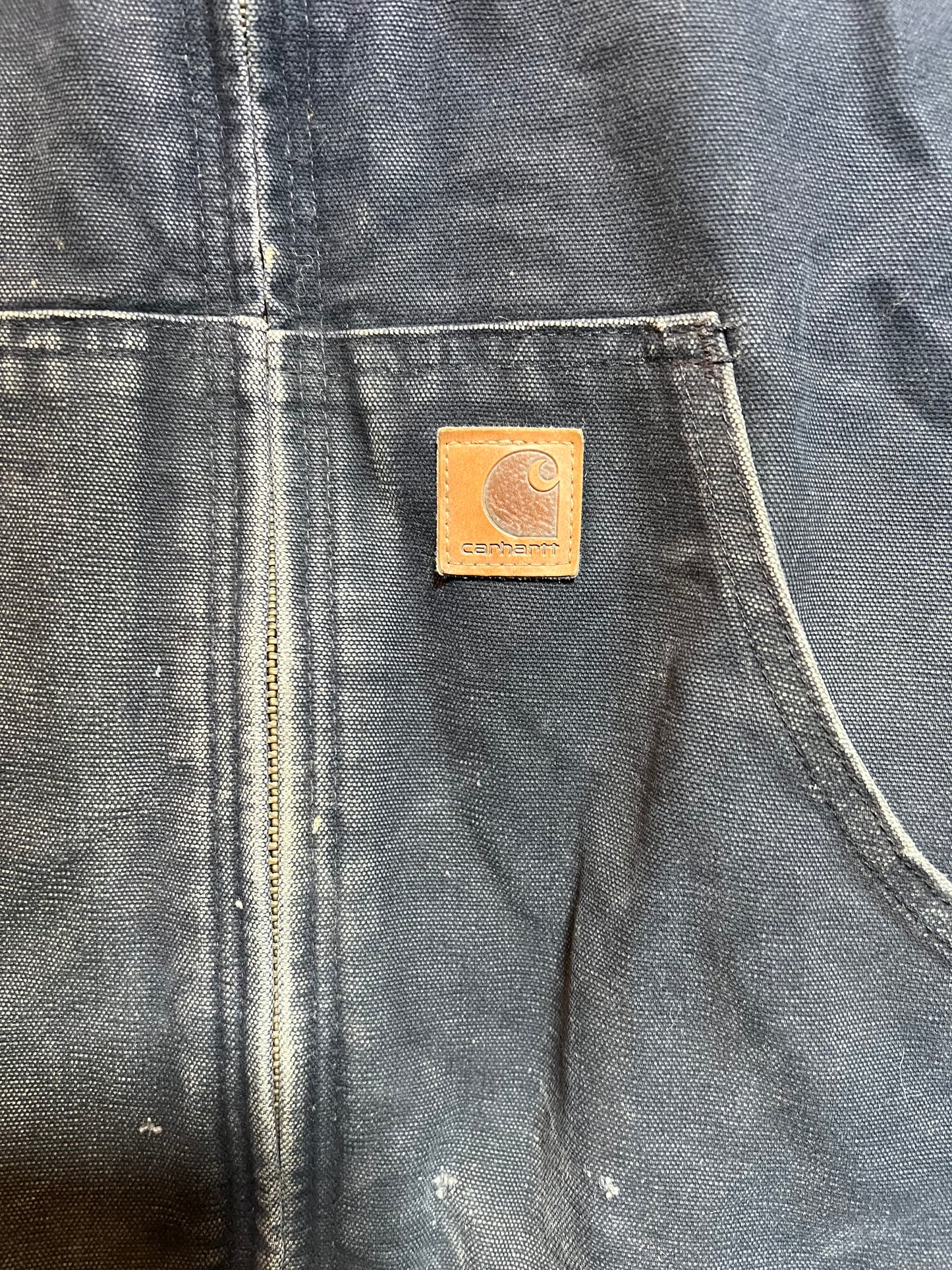 Carhartt Navy Hooded Jacket (Size M)