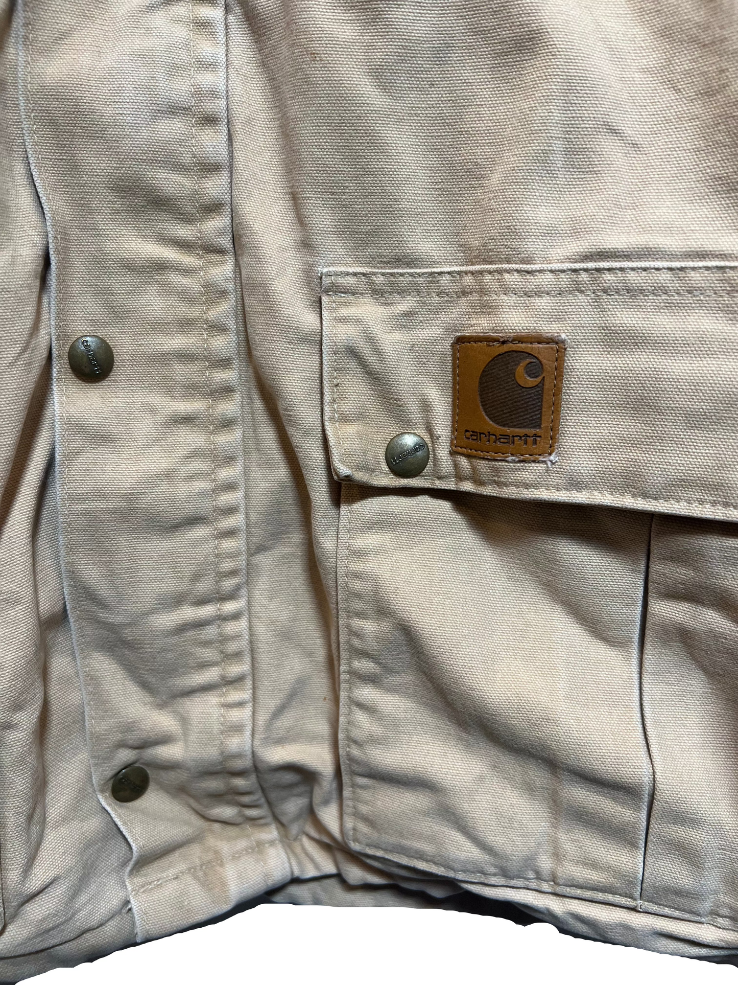 Carhartt Mens Cream Jacket (Size XL)