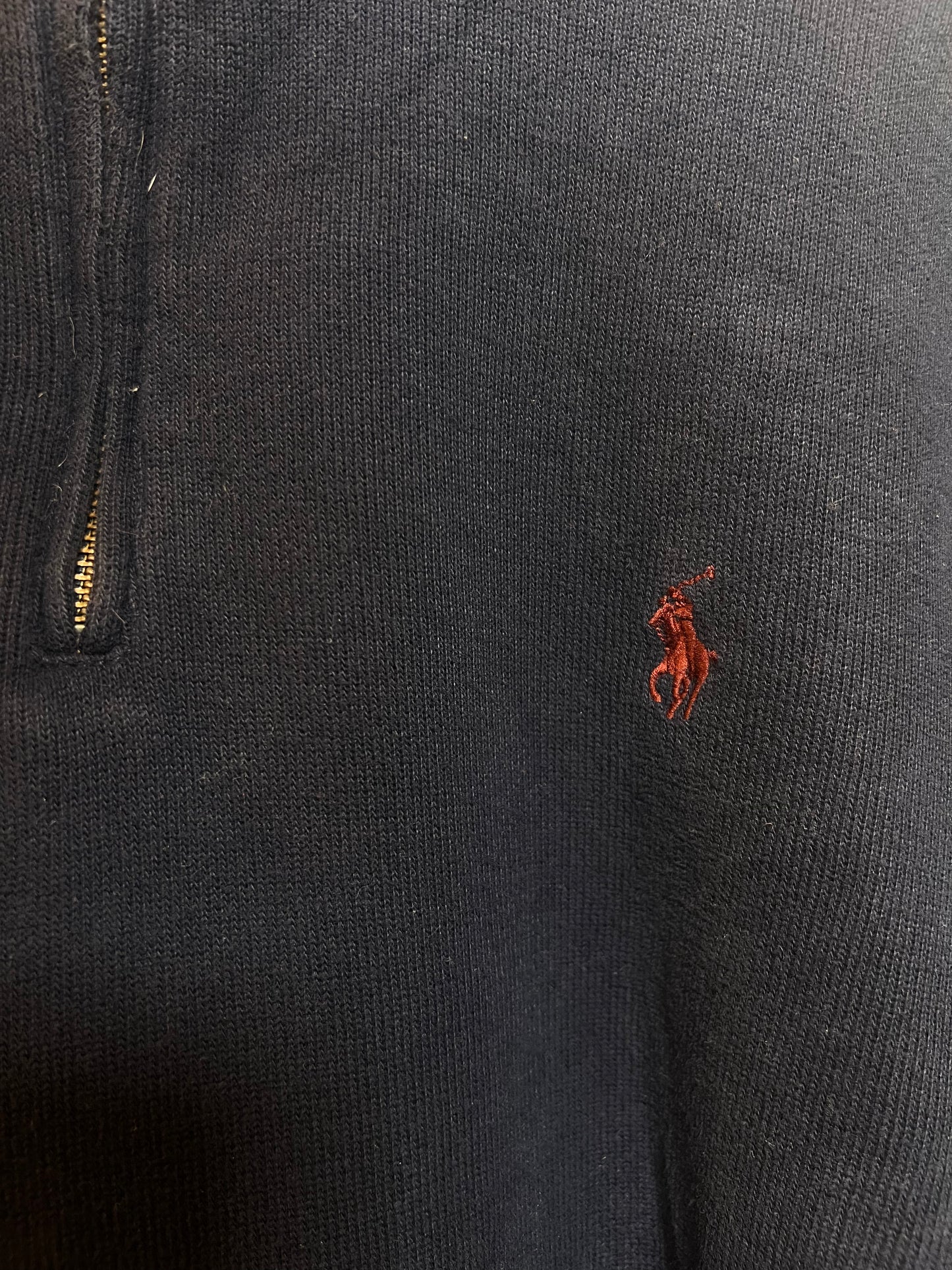 Polo Ralph Lauren Navy Quarter Zip (Size L)