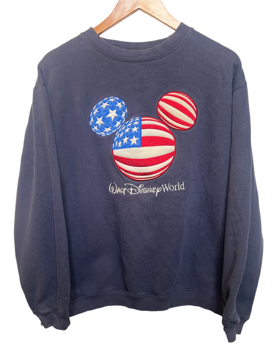 Walt Disney World Navy Women's Sweatshirt (Size M)