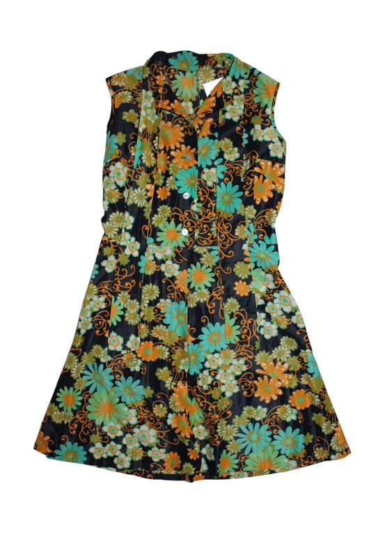 Floral Collared Dress (Size L)