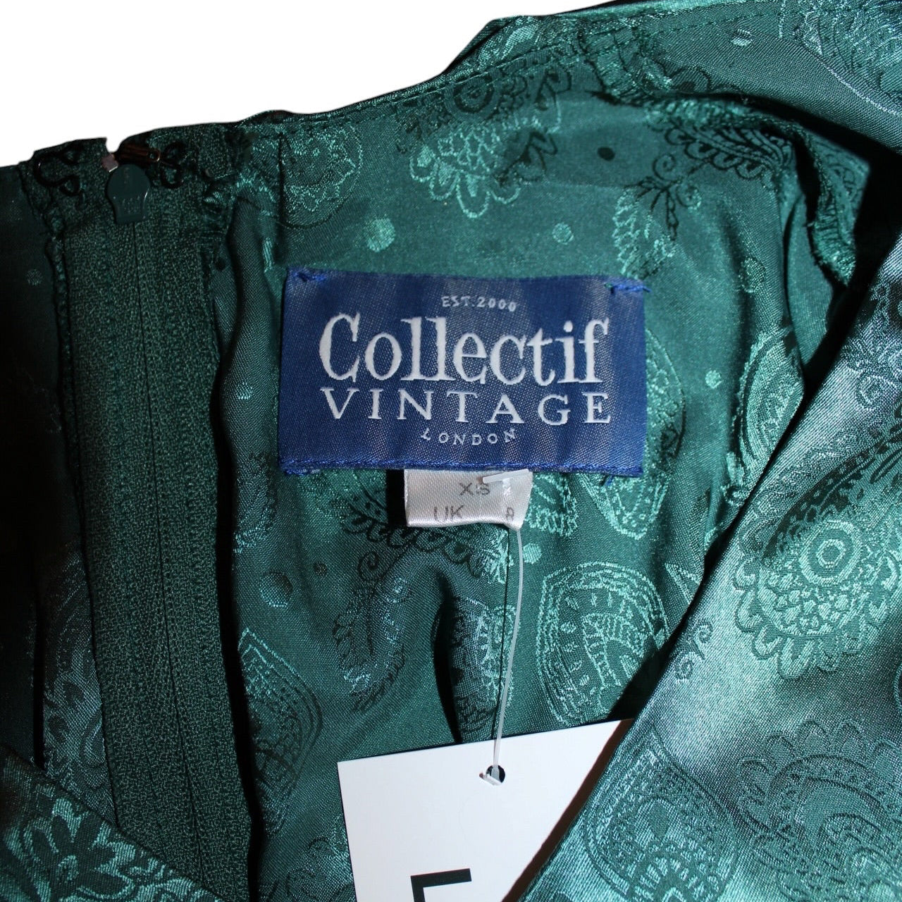 Collectif Vintage Paisley Pencil Dress (Size XS)