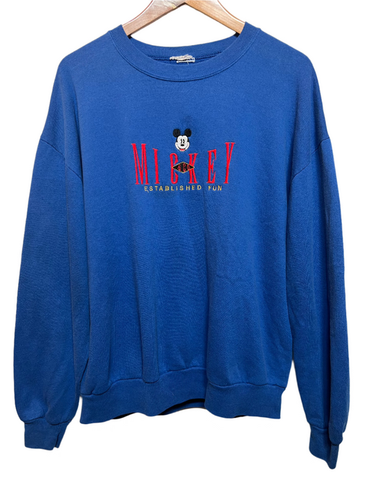 Mickey Blue Sweatshirt (Size L)