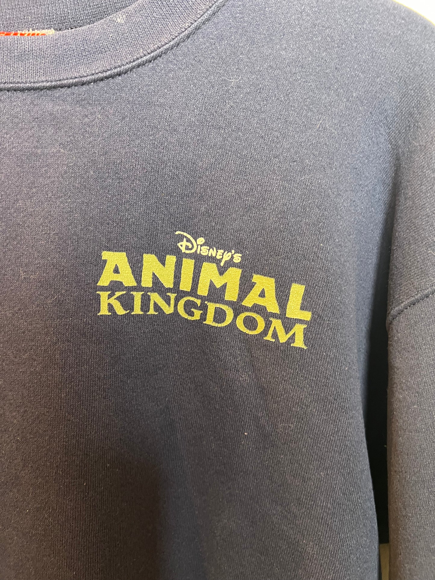 Mickey Inc Animal Kingdom Navy Sweatshirt (Size L)