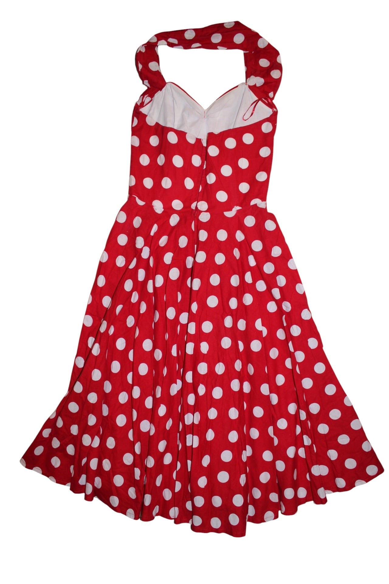 Vivian Holloway Halter Polka Dot Dress (Size S)