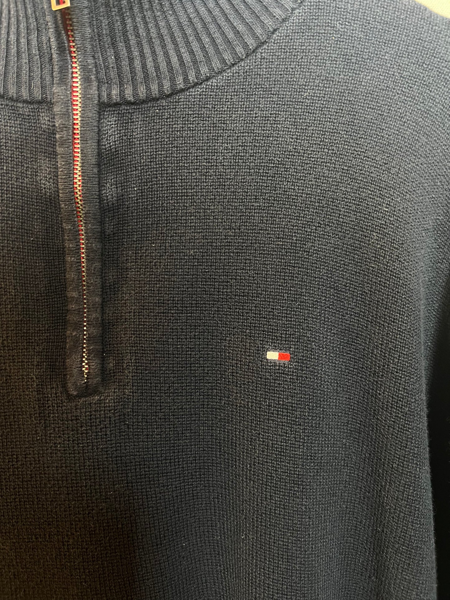 Tommy Hilfiger Navy Quarter Zip (Size XL)