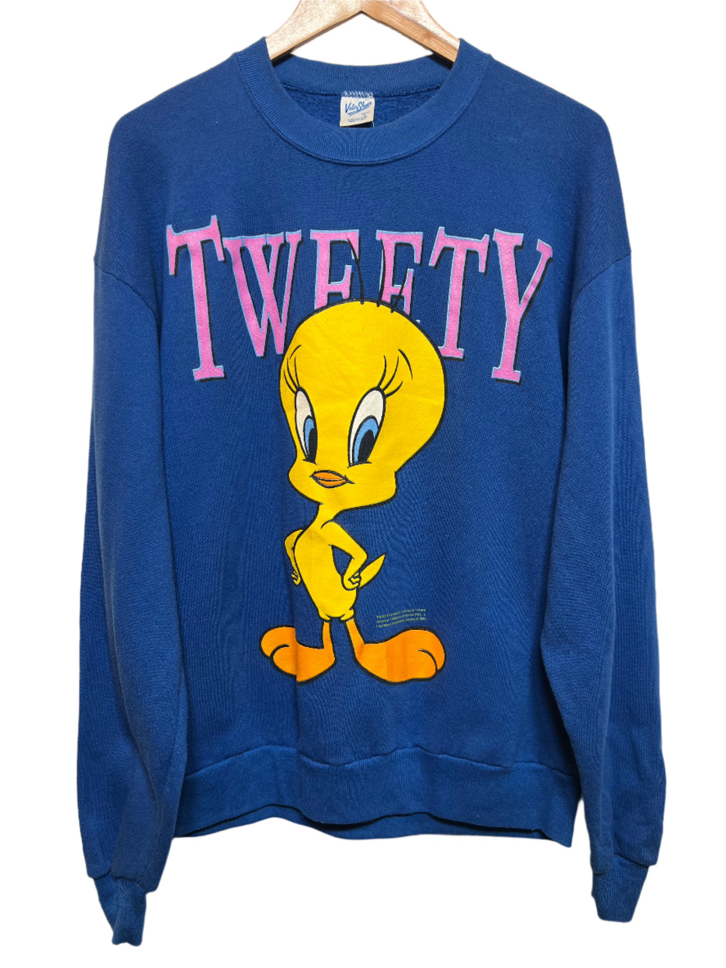 Tweety Blue Mens Sweatshirt (Size XL)