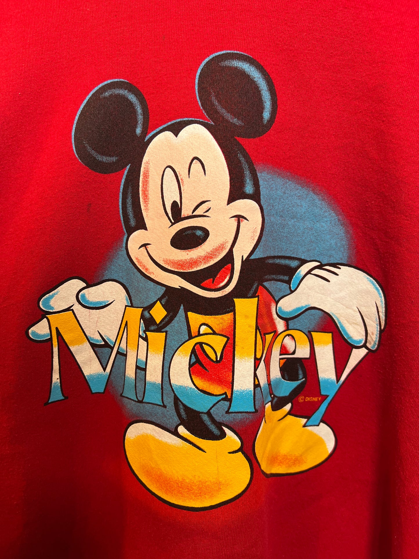 Mickey Red Mens Sweatshirt (Size XL)