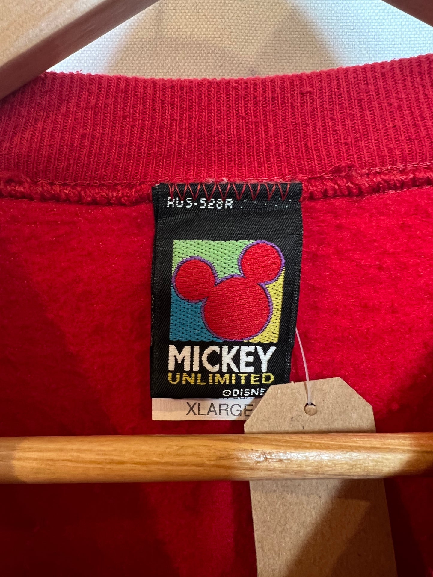 Mickey Red Mens Sweatshirt (Size XL)