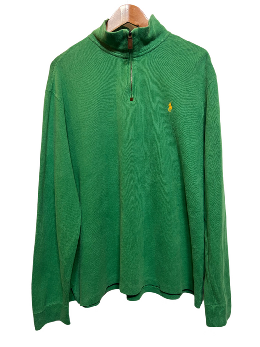 Polo Ralph Lauren Green Quarter Zip (Size XL)