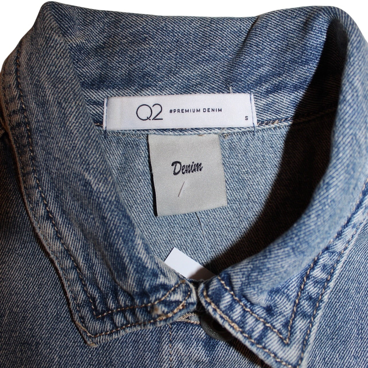 Q2 Denim Sleeveless Jacket (Size S/M)