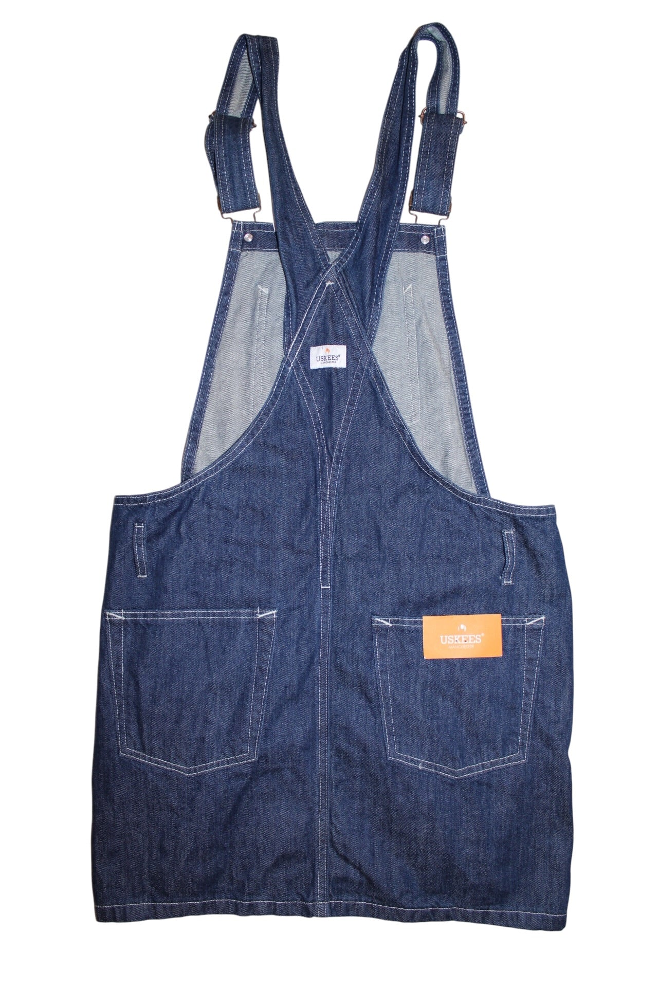 Uskees Denim Dungaree Shorts (Size L)