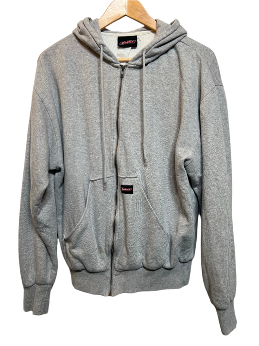 Dickies Grey Zipped Hoodie (Size M)