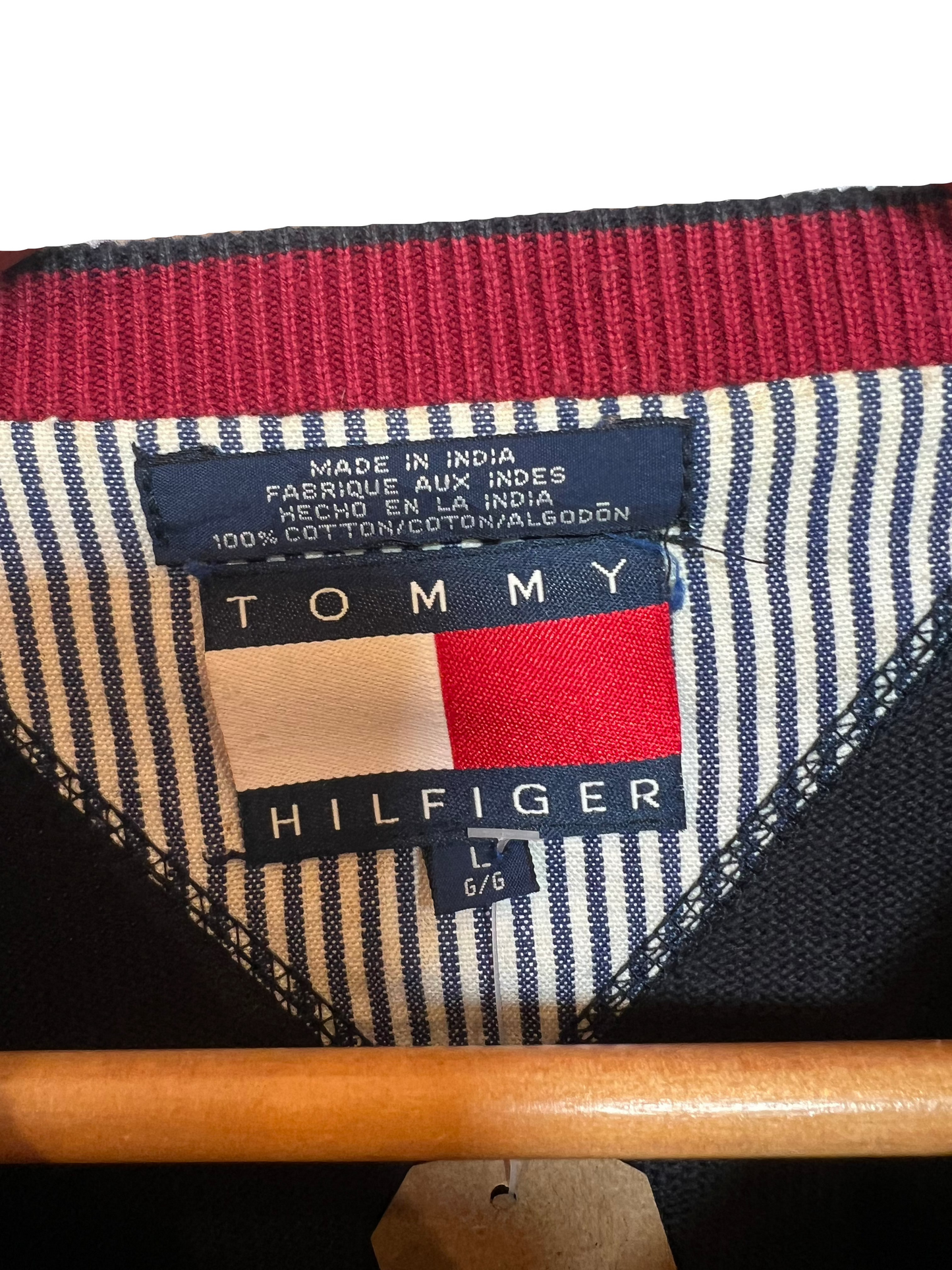 Tommy Hilfiger Mens Black Sweater (Size L)