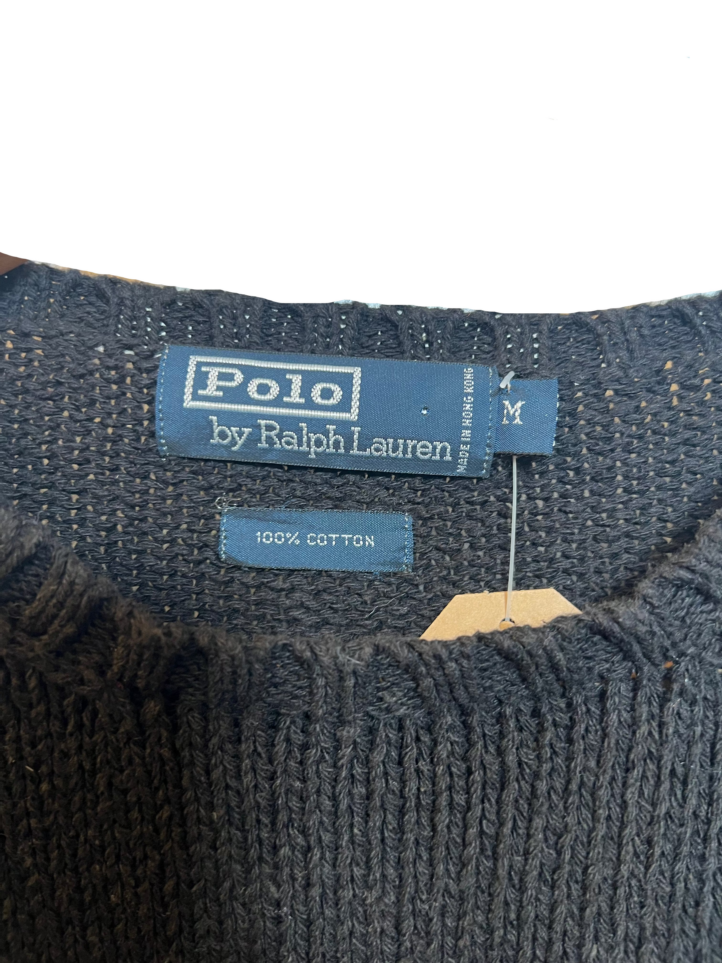 Polo Ralph Lauren Black Knitted Sweater (Size M)