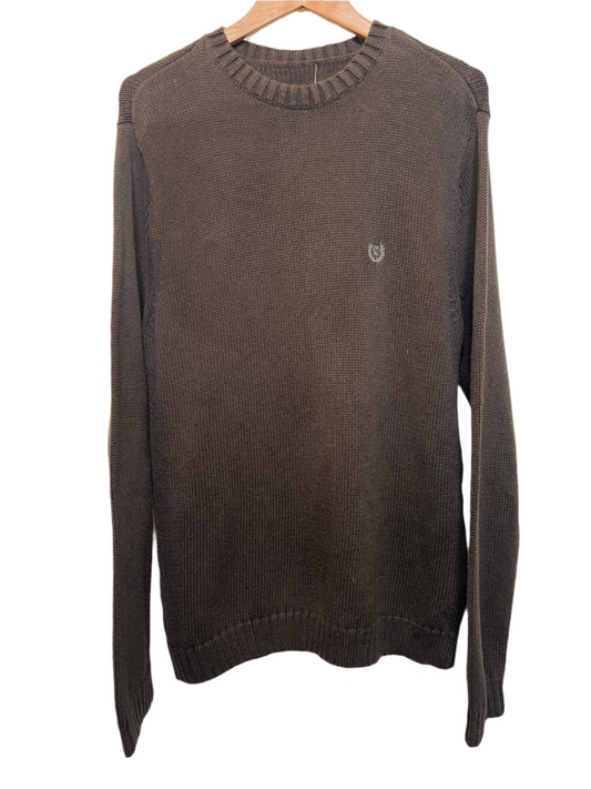 Chaps Ralph Lauren Mens Brown Knitted Sweater (Size XL)