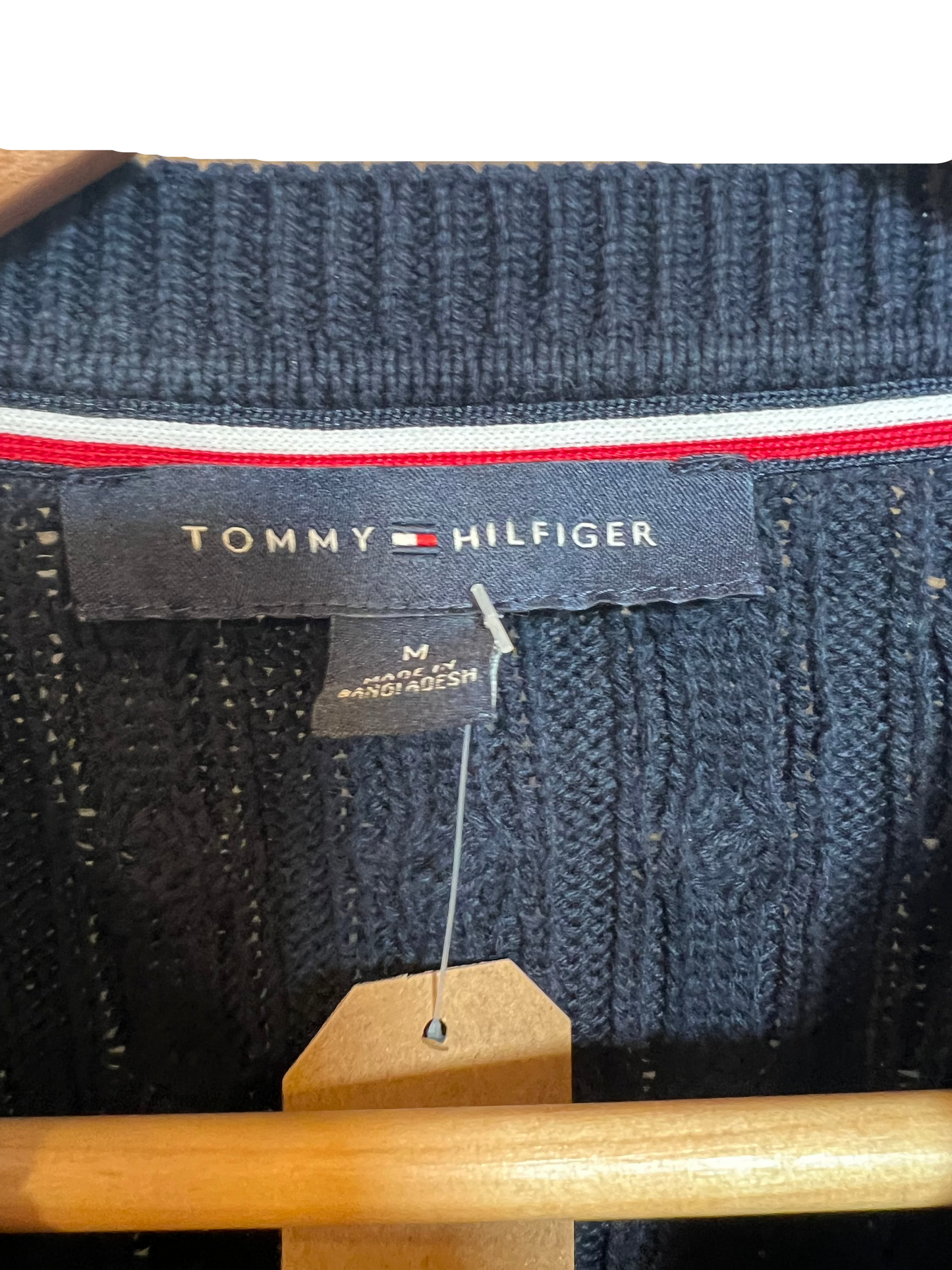 Tommy Hilfiger Navy Striped Women's Sweatshirt (Size M)