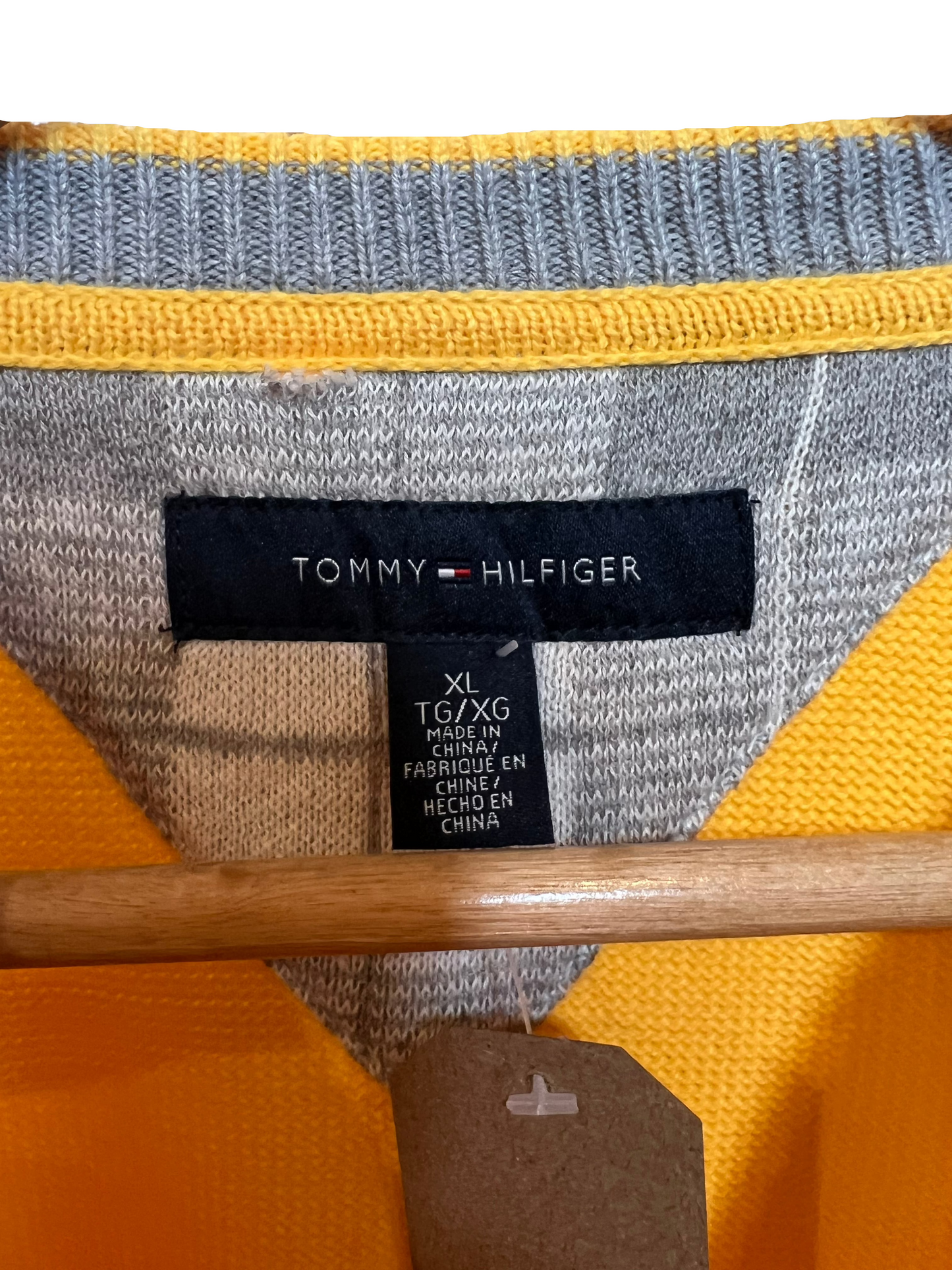 Tommy Hilfiger Yellow Sweatshirt (Size XL)