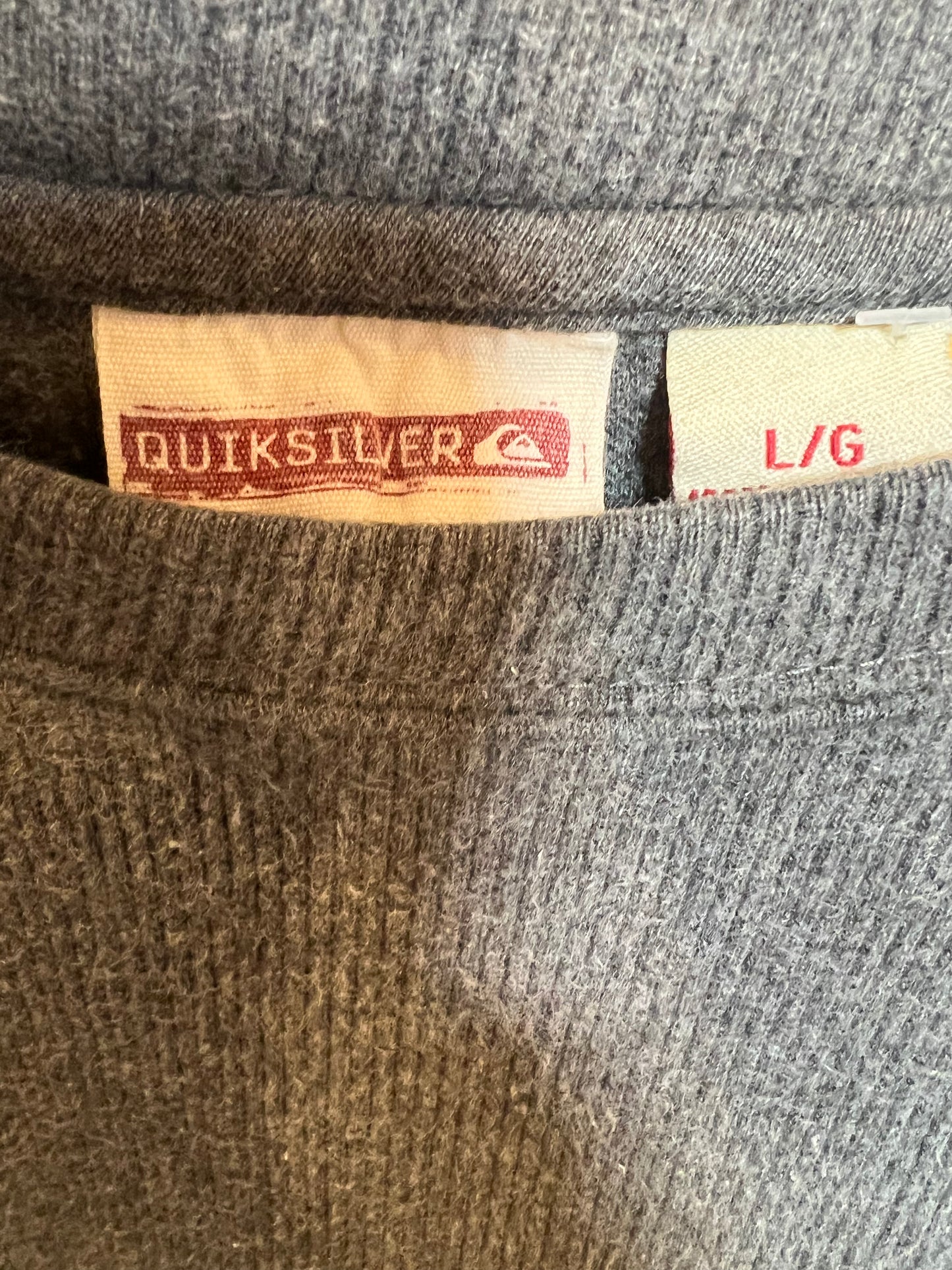 Quicksilver Grey Mens Sweatshirt (Size XL)