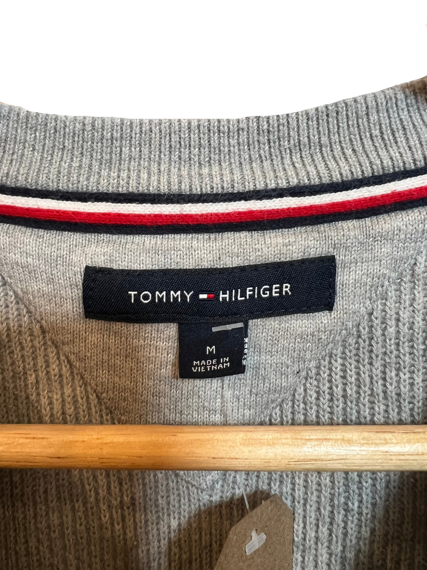 Tommy Hilfiger Grey Knitted Sweatshirt (Size M)