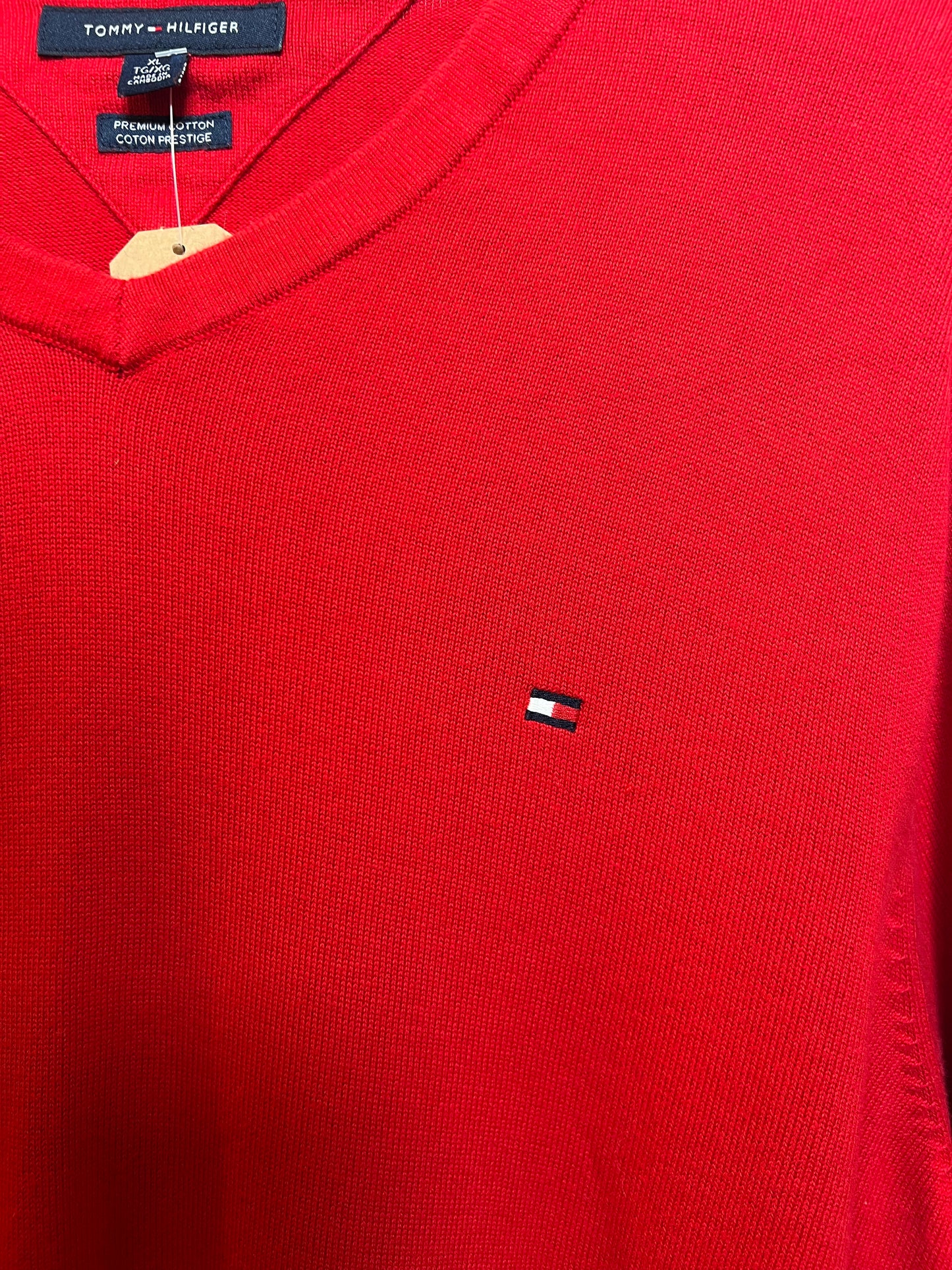 Tommy Hilfiger Mens Red Sweater (Size XL)