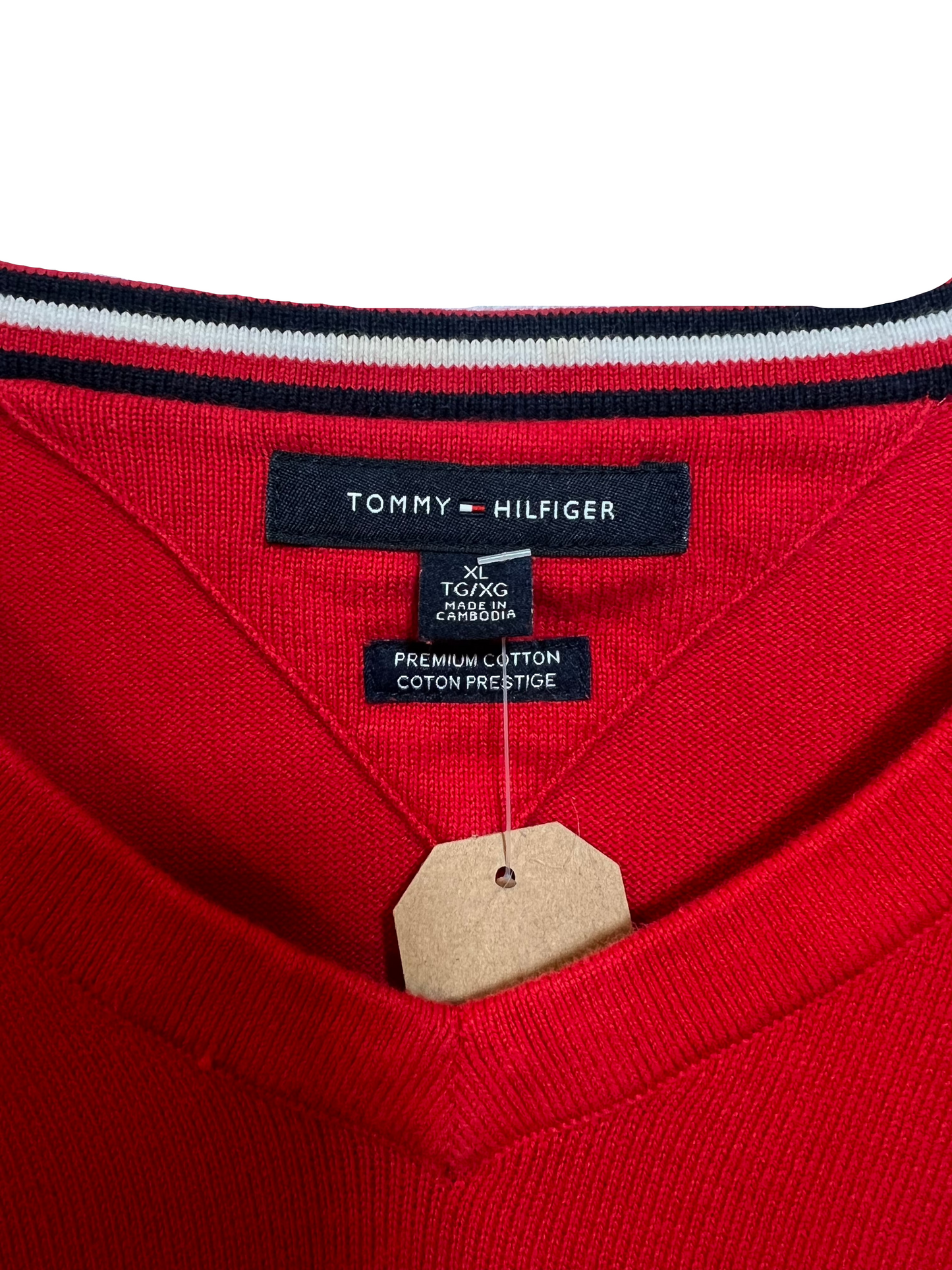 Tommy Hilfiger Mens Red Sweater (Size XL)