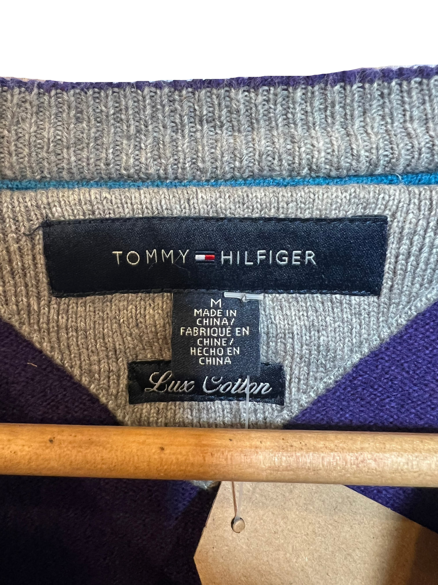 Tommy Hilfiger Mens Purple Sweater (Size M)