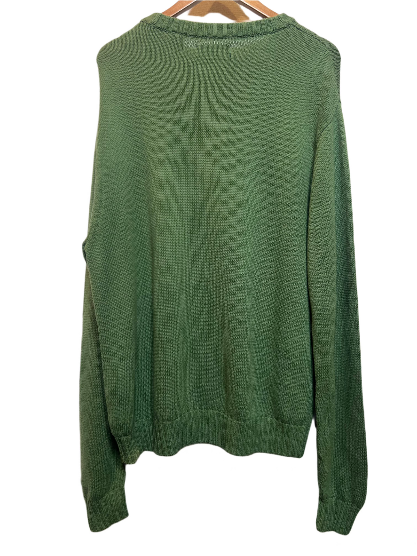 Chaps Green Knitted Sweater (Size XL)