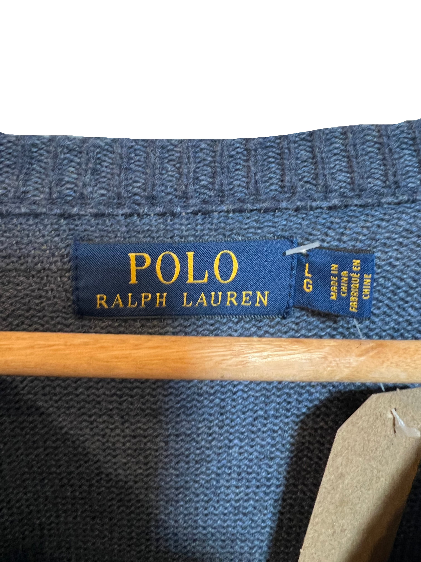 Polo Ralph Lauren Mens Blue Sweater (Size XL)