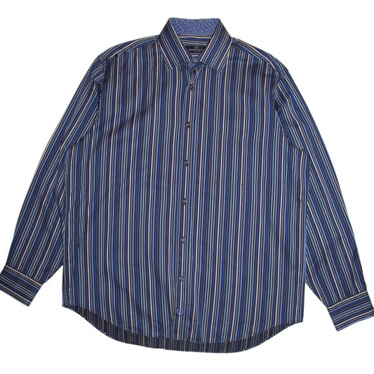 Bugatchi Striped Shirt (Size L)