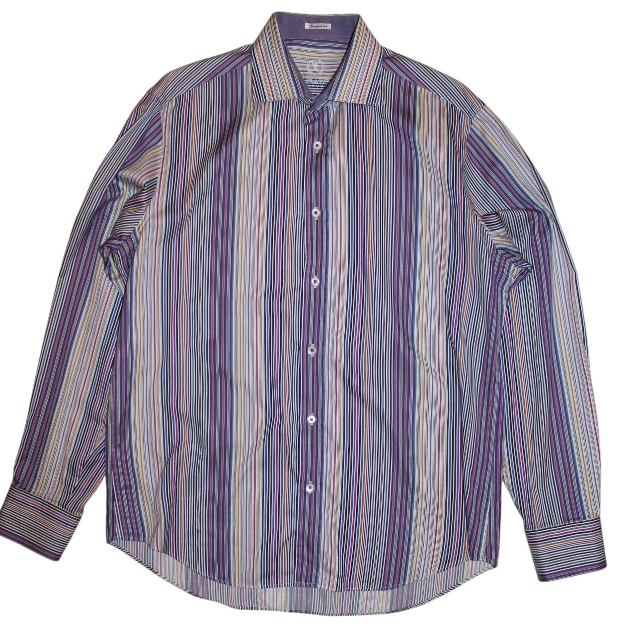 Bugatchi Striped Shirt (Size L)