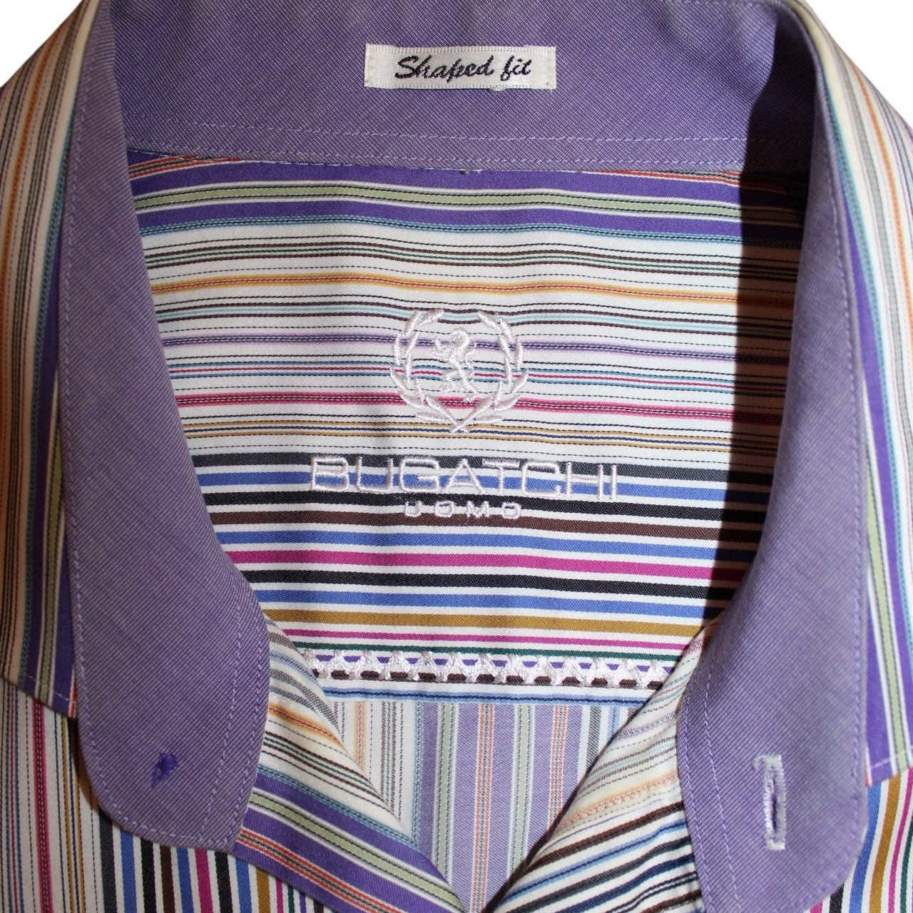 Bugatchi Striped Shirt (Size L)