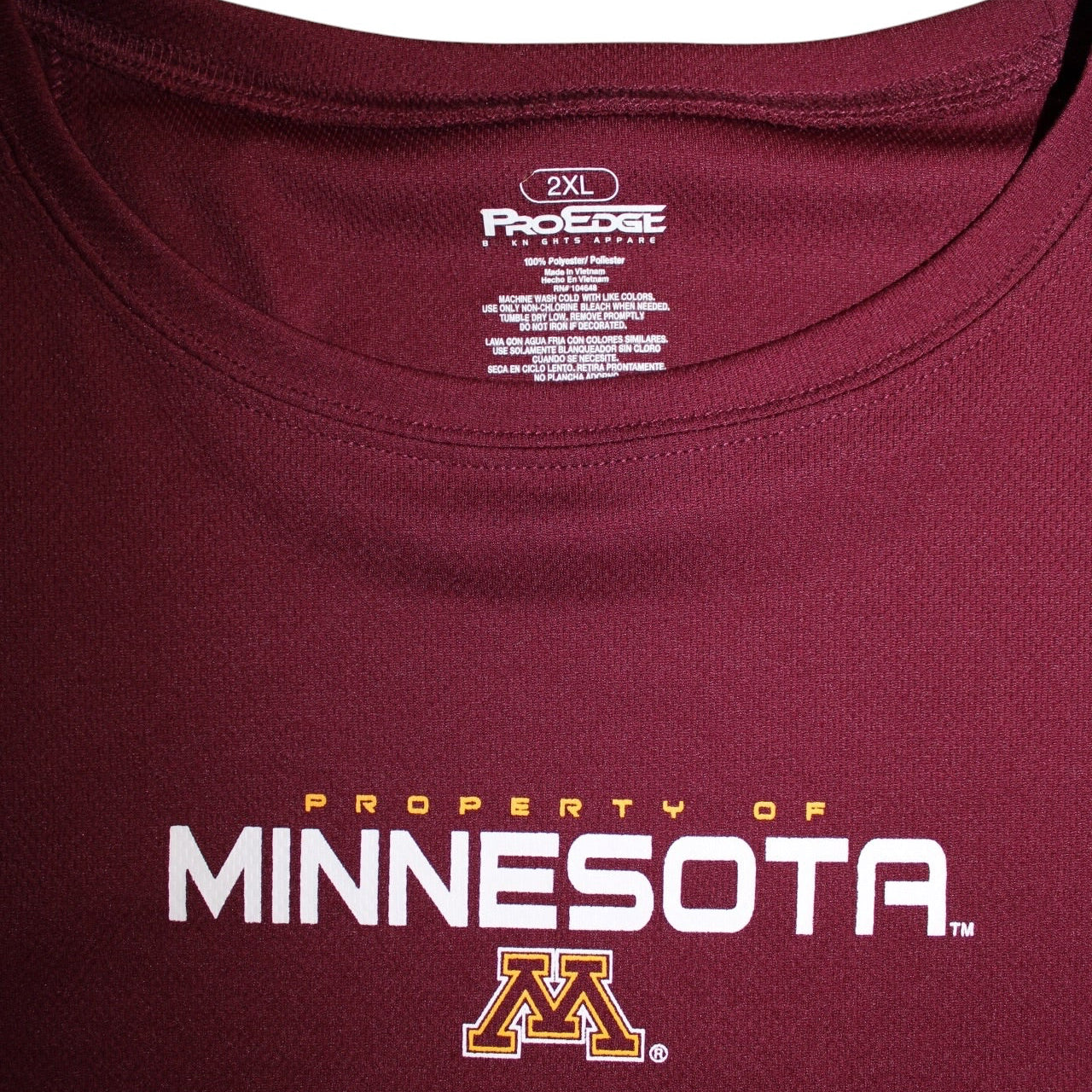 Minnesota Gophers Training Top (Size XXL)