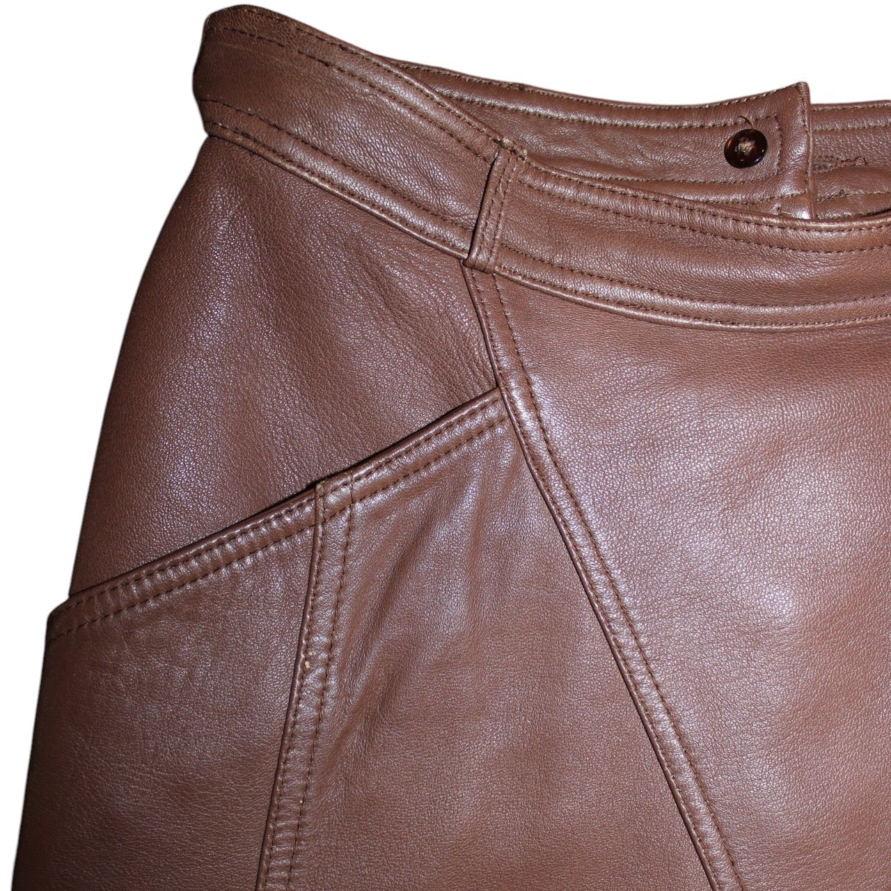 Leather Midi Skirt (W28)