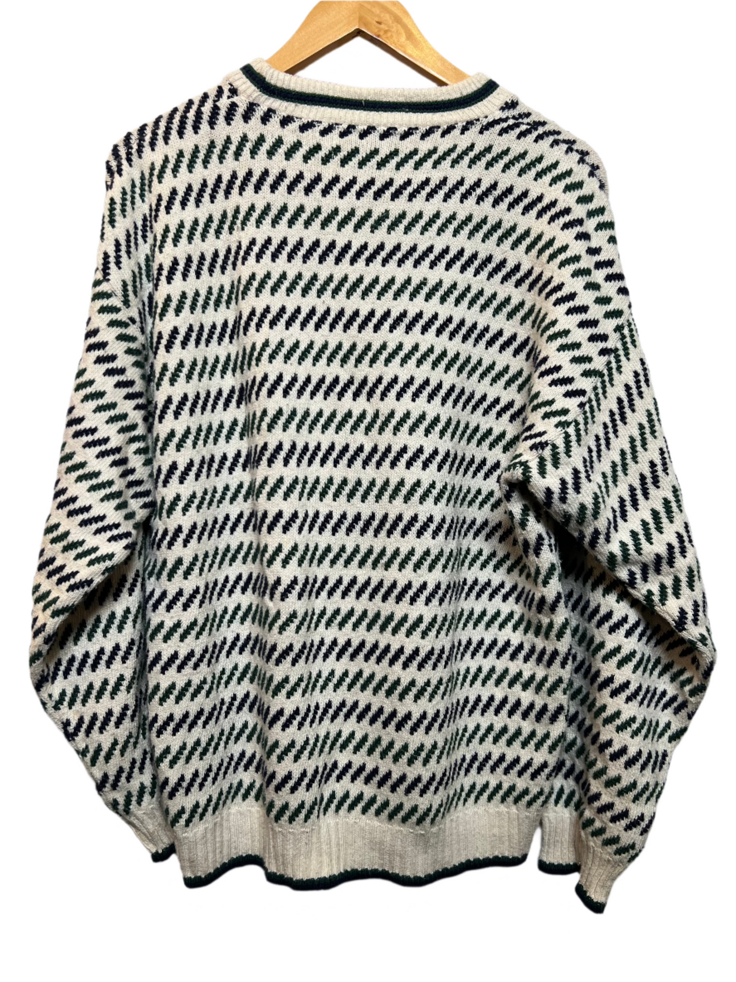 Bill Blass Mens White Knitted Sweater (Size L)