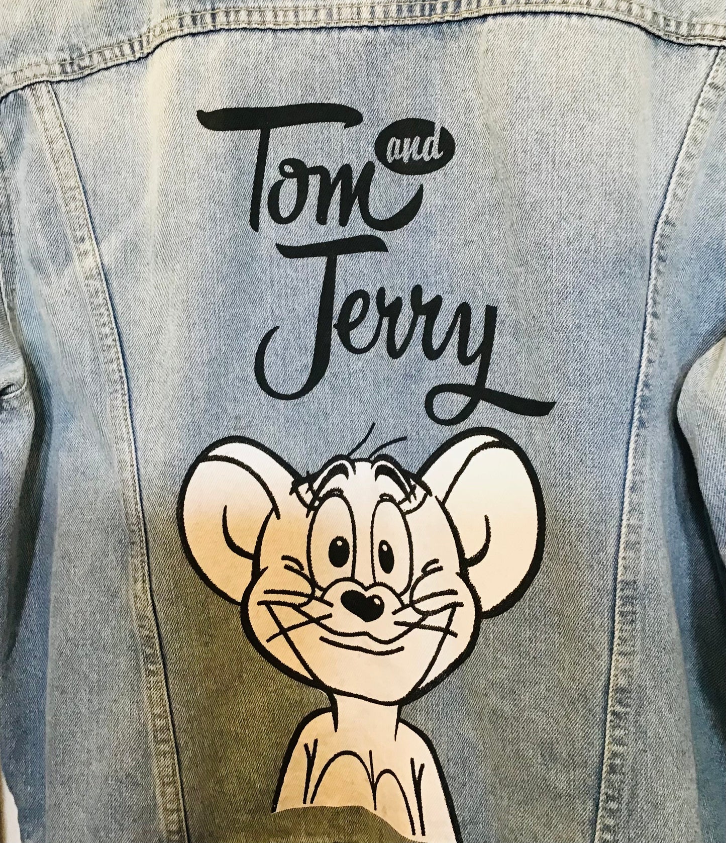 Tom & Jerry Painted Emme Denim Jacket (Size S)